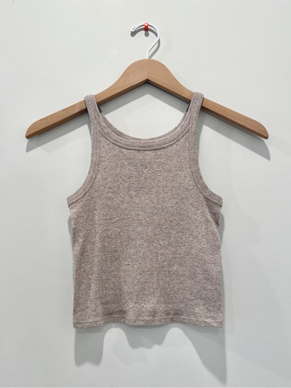 Everlane Women’s Taupe Ribbed Tank Top